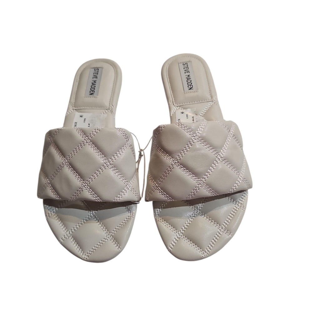 Steve MaddenPerrie Quilted Slide Sandal (Women) Sz 8.5 NWT